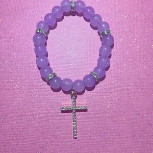 Purple  Cross bracelet